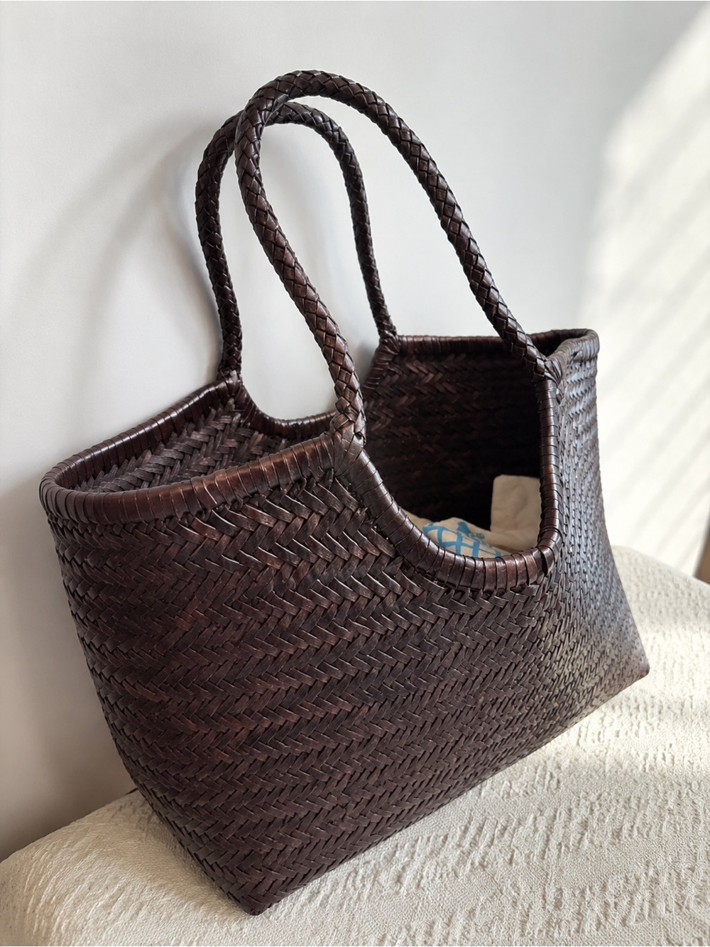 Dragon Diffusion Dark Brown Woven Tote - Picture 3 of 4